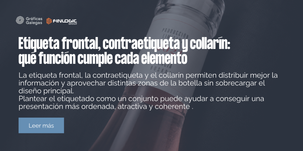 etiqueta frontal + contraetiqueta + collarin
