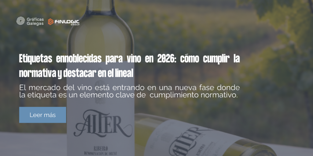 Etiqueta de vino ennoblecida con acabados premium para presentación retail Q4